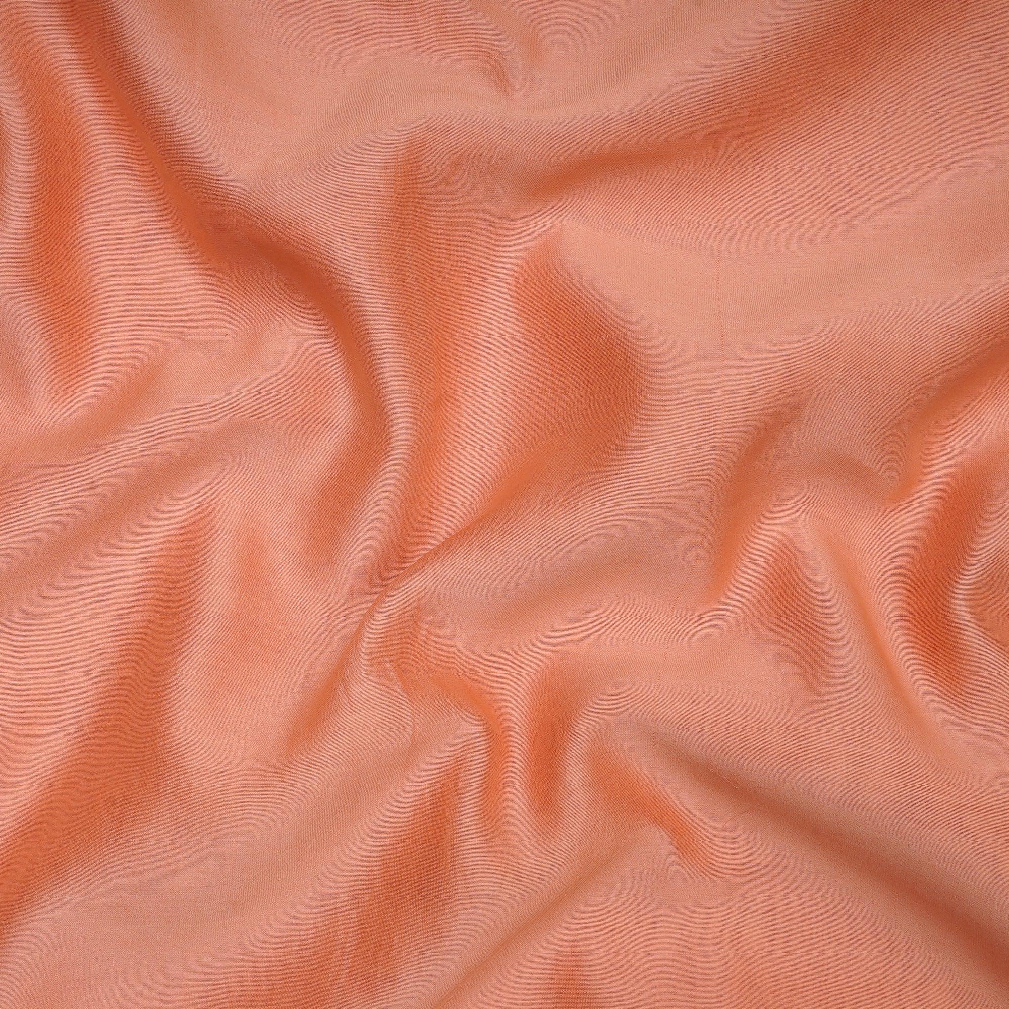 (Pre-Cut 3.85 Mtr) Peach Color Rapier Silk Cotton Fabric