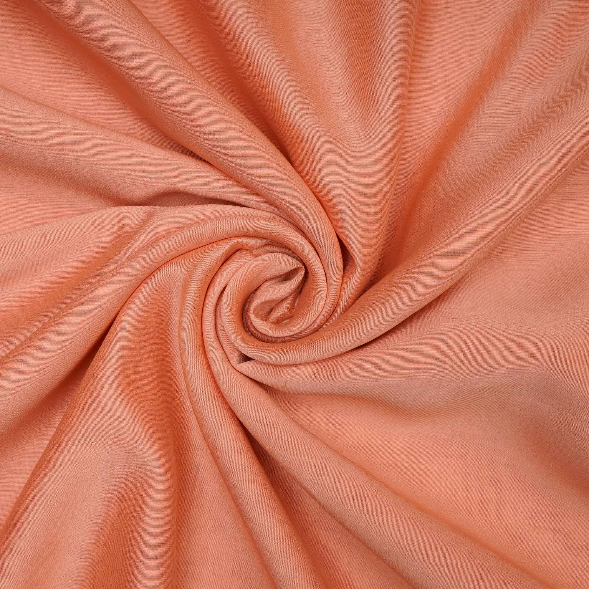 (Pre-Cut 3.85 Mtr) Peach Color Rapier Silk Cotton Fabric