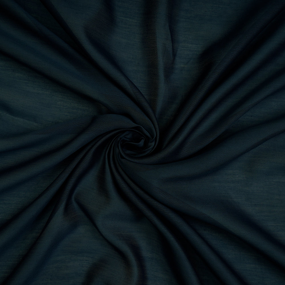 (Pre-Cut 3.95 Mtr ) Nile Blue Color Rapier Chanderi Fabric