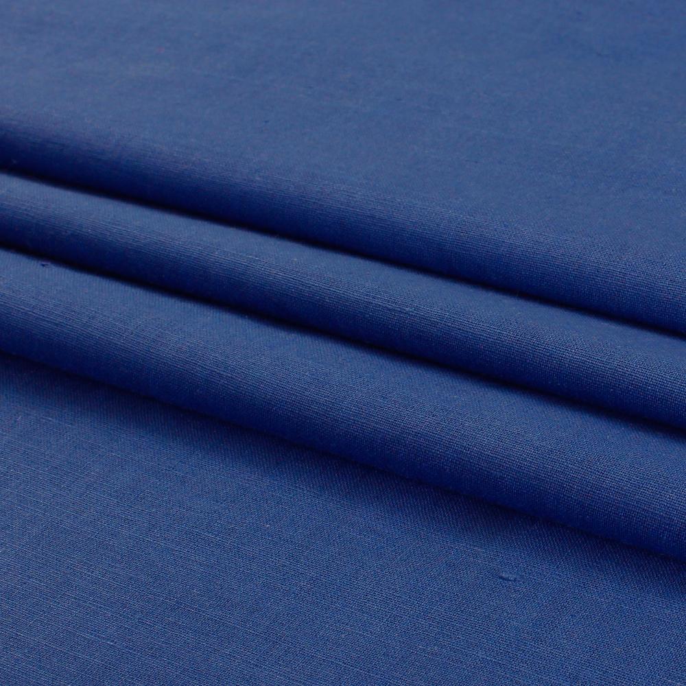 (Pre Cut 2.60 Mtr Piece) Blue Color Cotton Muslin Fabric