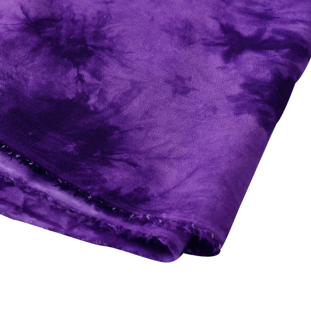 (Pre Cut 1.50 Mtr Piece) Purple Color Handcrafted Batik Printed Cotton Fabric