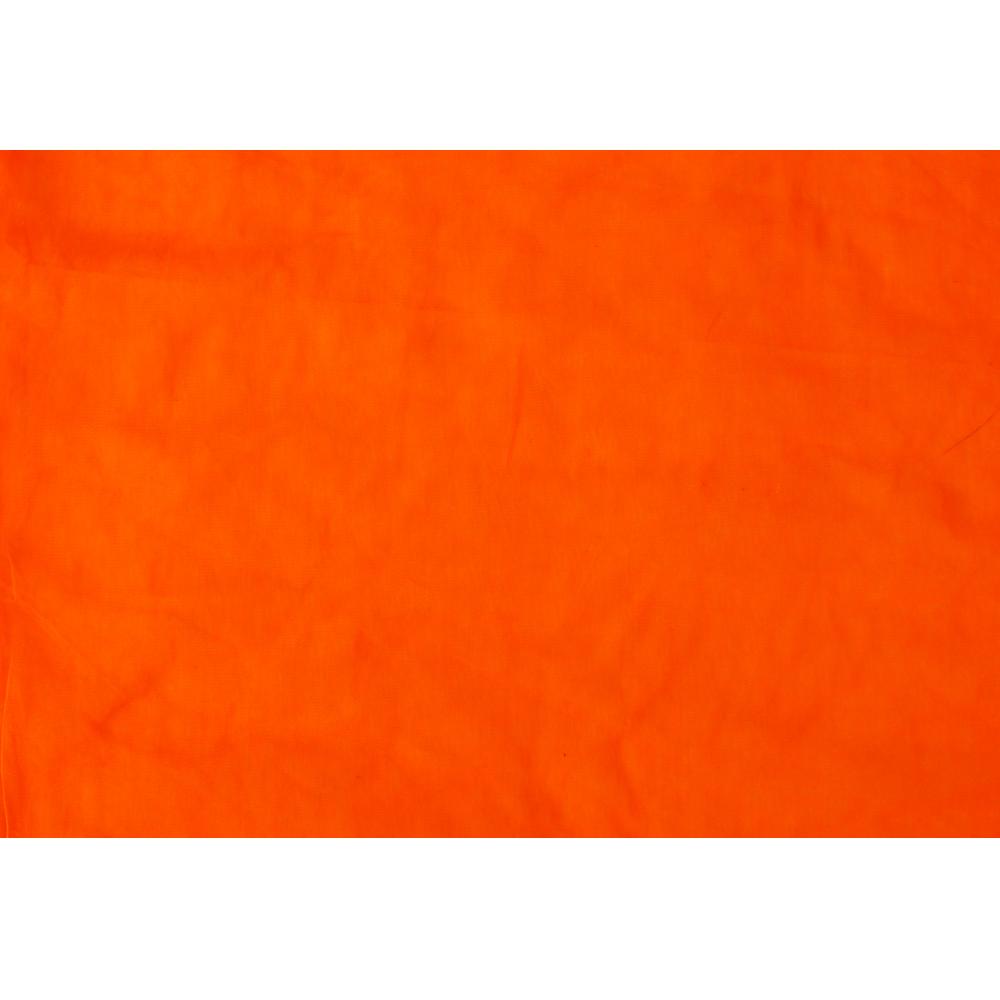 (Pre Cut 1.85 Mtr Piece) Orange Color Butterfly Net Fabric