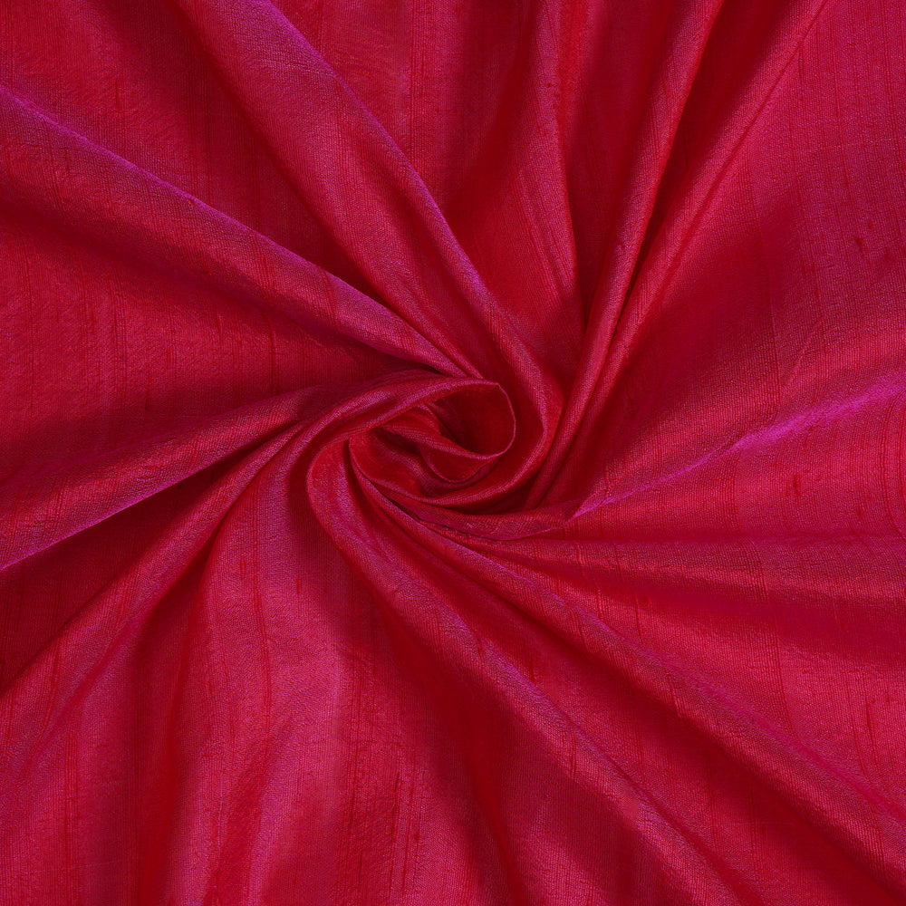(Pre Cut 3 Mtr Piece) Pink Color Dupion Silk Fabric