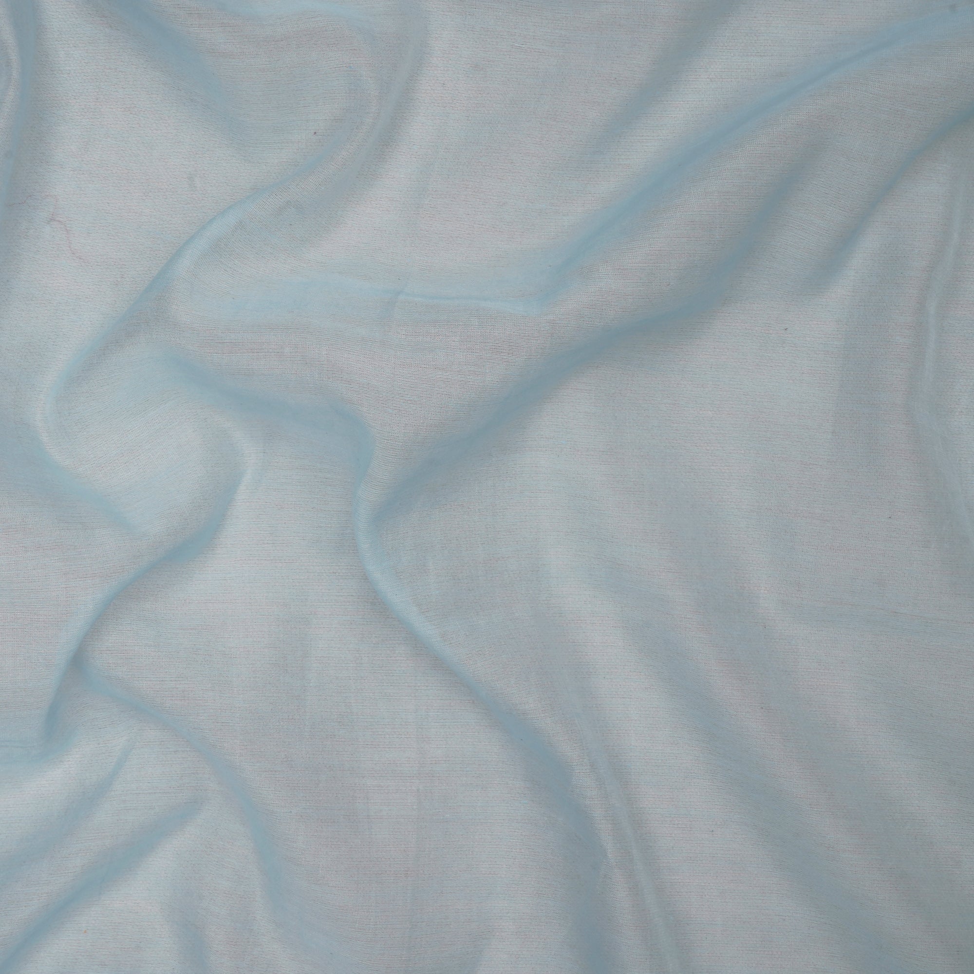 (Pre-Cut 1.00 Mtr) Light Blue Color Pure Chanderi Fabric