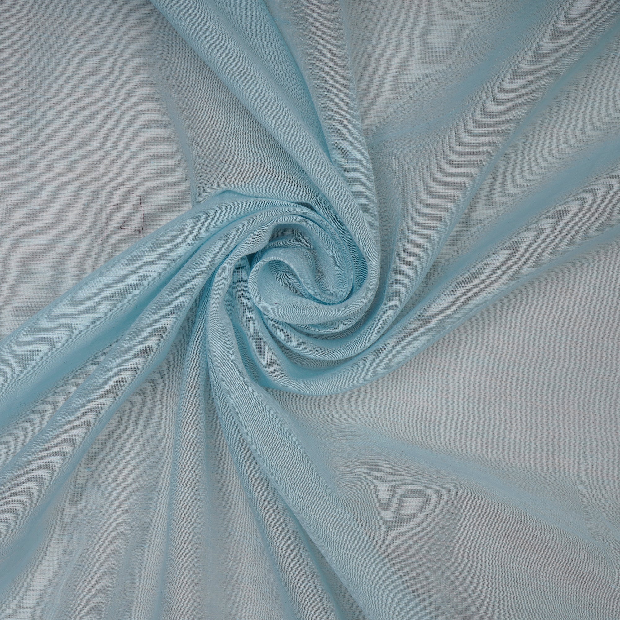 (Pre-Cut 1.00 Mtr) Light Blue Color Pure Chanderi Fabric