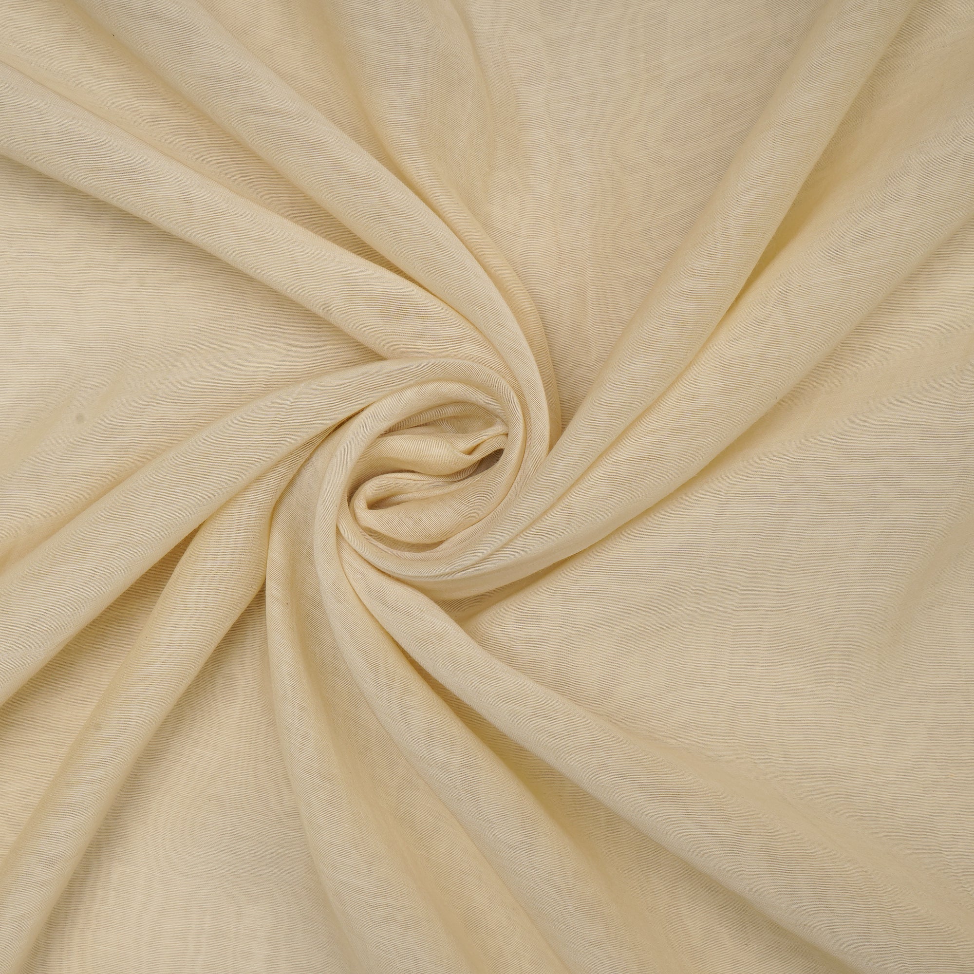 (Pre-Cut 1.60 Mtr) Cream Color Pure Chanderi Fabric