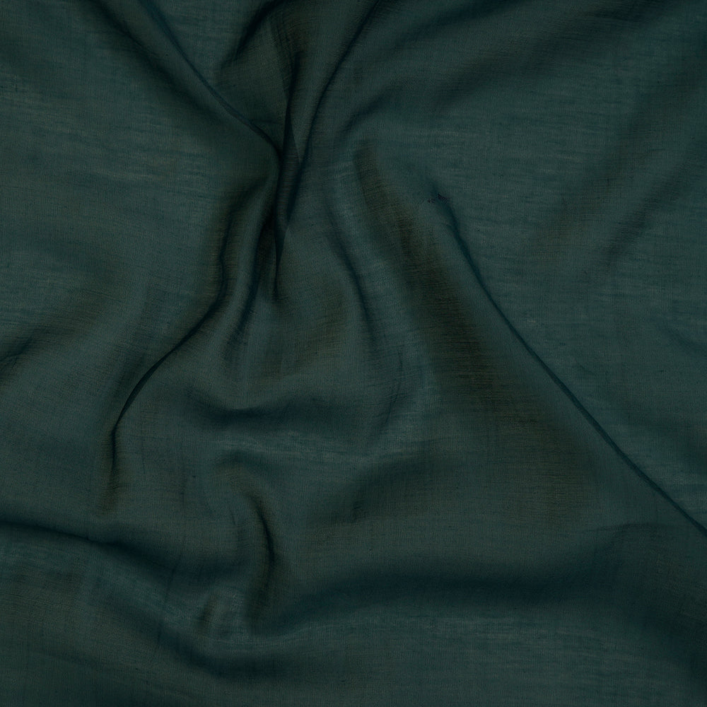 (Pre-Cut 2.45 Mtr ) Blue Color Yarn Dyed Pure Chanderi Fabric
