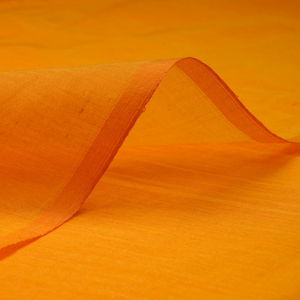 (Pre-Cut 3.15 Mtr) Mustard Color Pure Chanderi Fabric