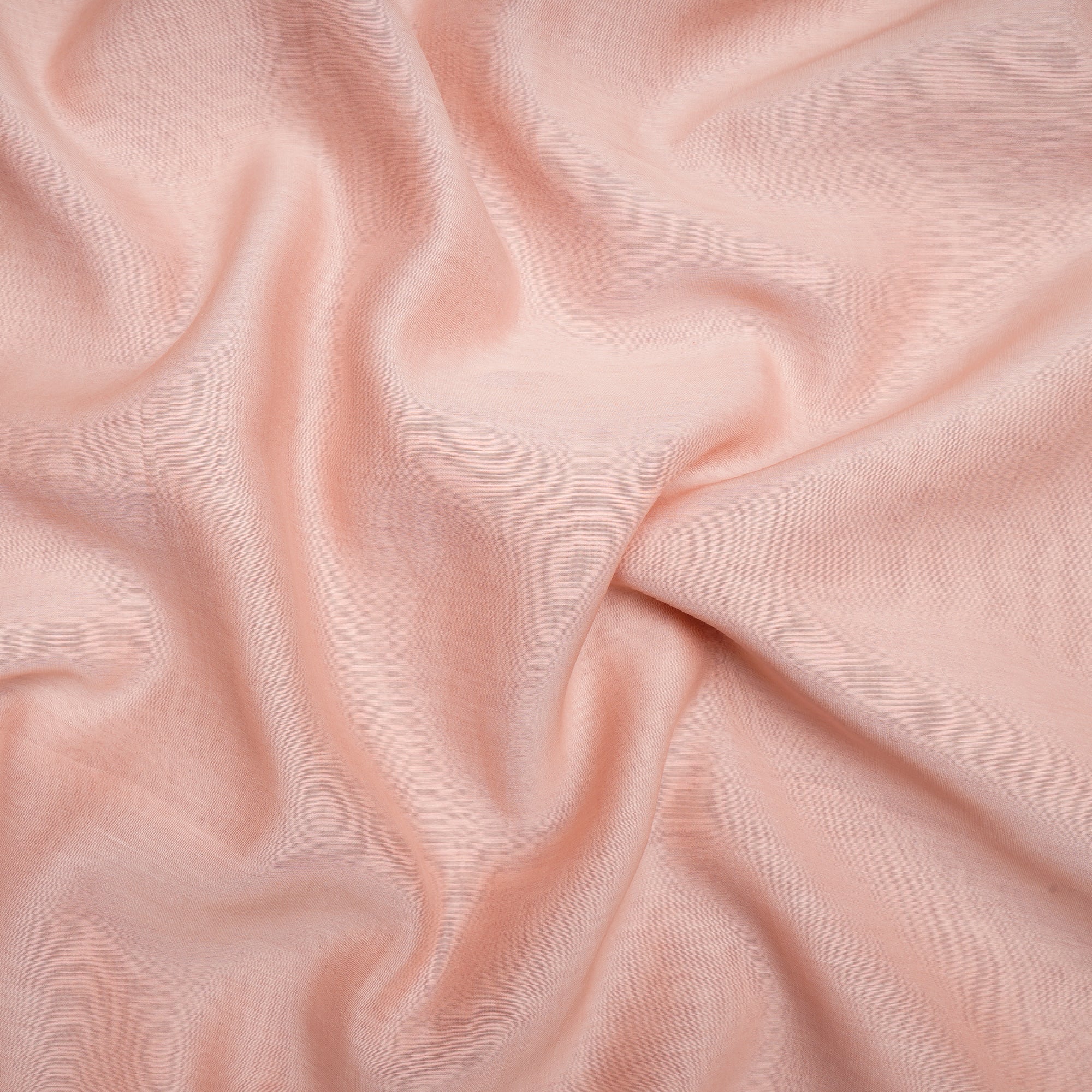 (Pre-Cut 3.50 Mtr ) Blush Pure Fine Chanderi Fabric
