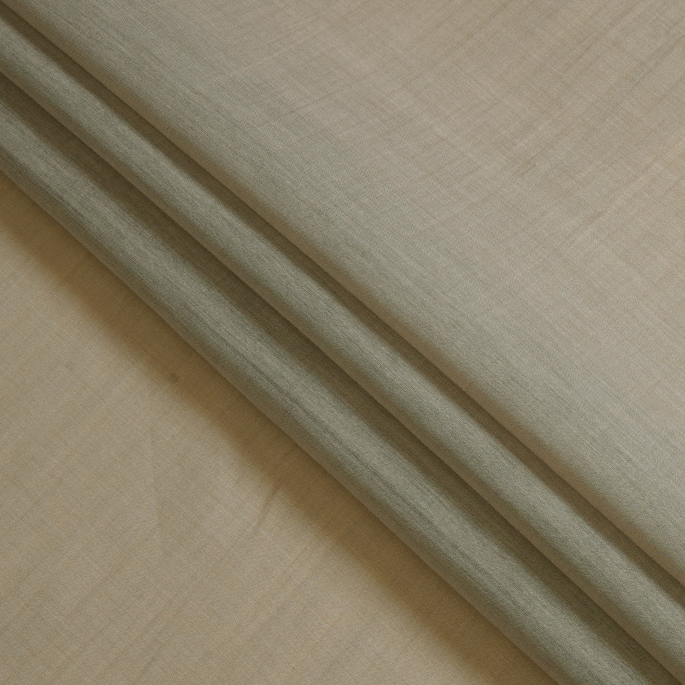 (Pre Cut 4.30 Mtr Piece) Thunder Grey Color Pure Chanderi Fabric
