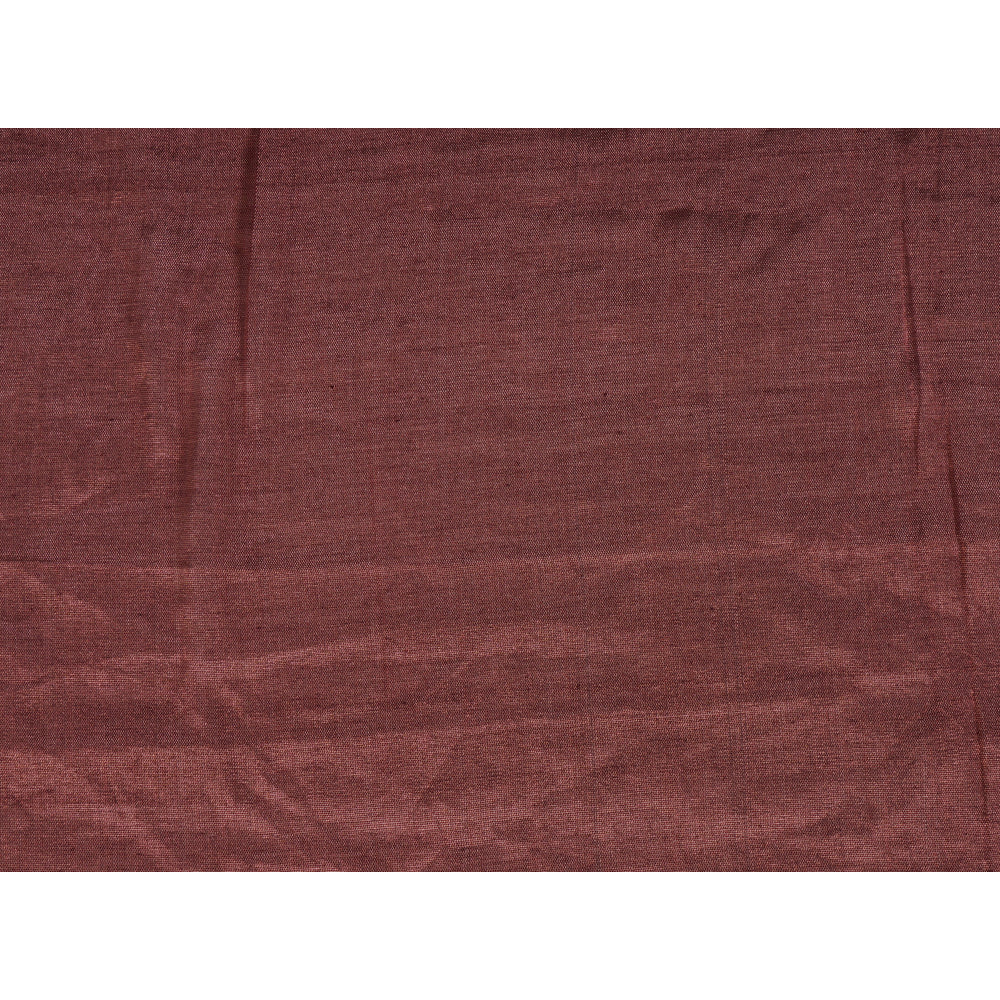 (Pre Cut 0.50 Mtr Piece) Metallic Pink Color Handwoven Pure Tissue Fabric