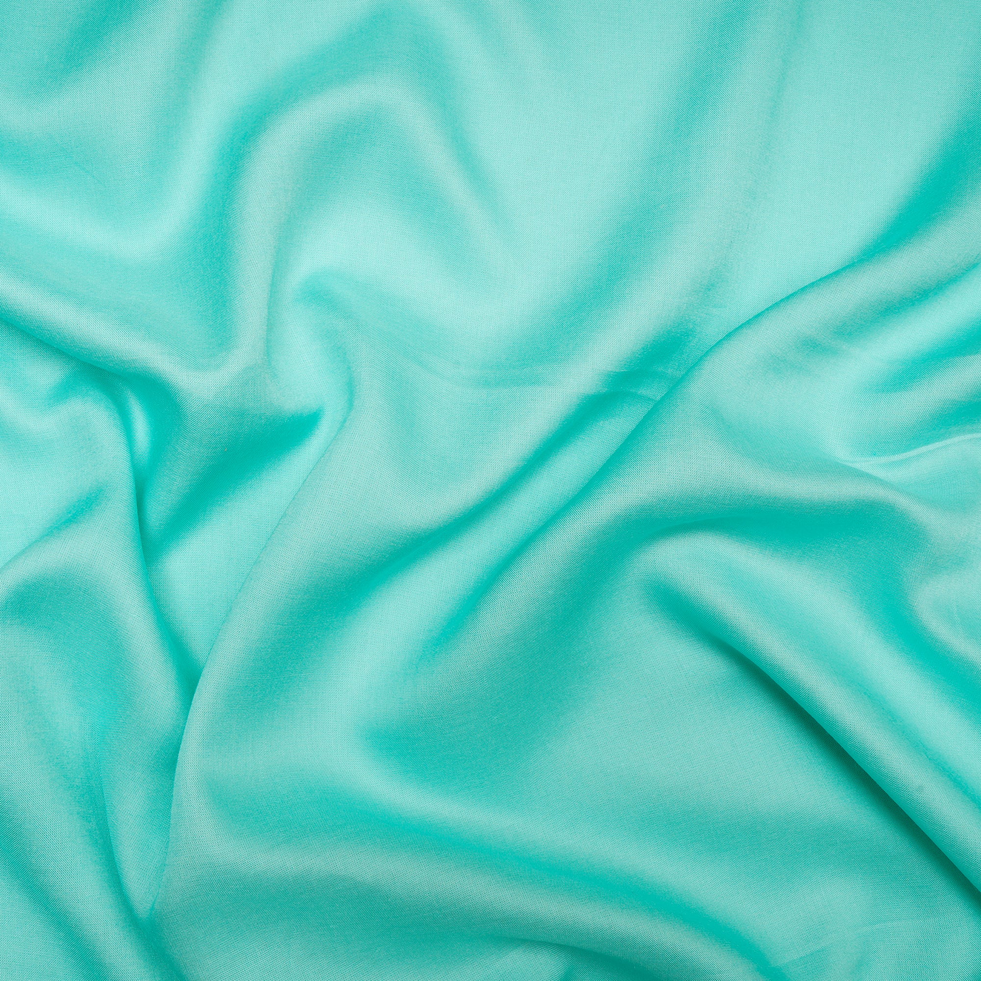 (Pre Cut 1.40 Mtr )Light Blue Mill Dyed Plain Modal Fabric