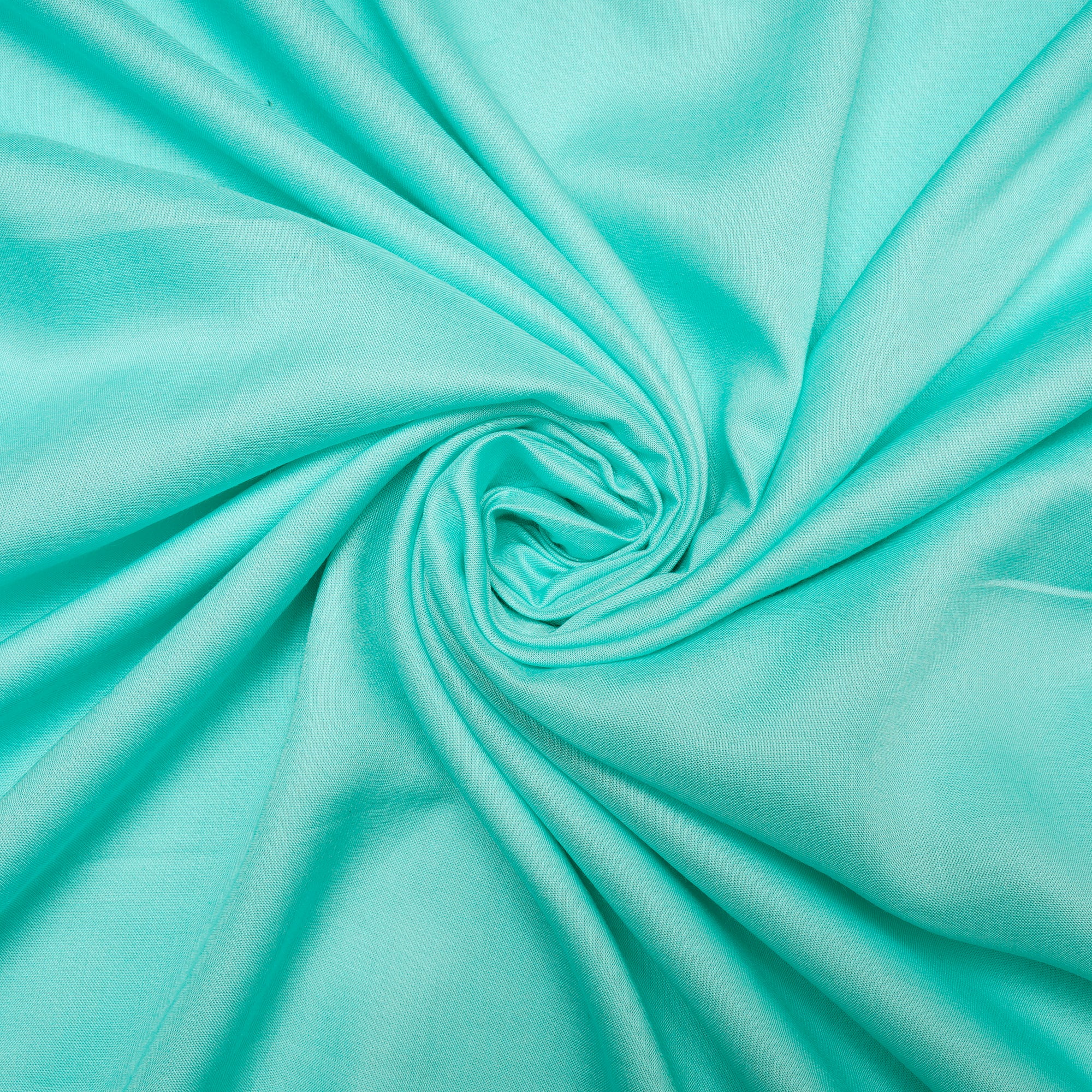 (Pre Cut 1.40 Mtr )Light Blue Mill Dyed Plain Modal Fabric