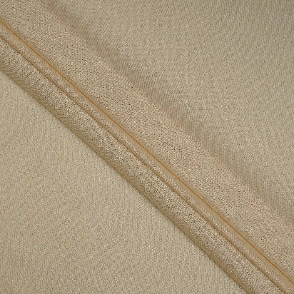 (Pre-Cut 2 Mtr ) Cream Color Plain Modal Fabric