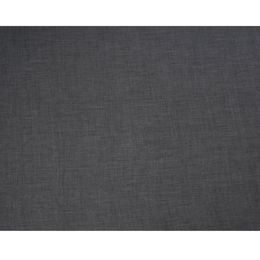 (Pre Cut 1.90 Mtr Piece) Steel Grey Color Cheese Cotton Fabric