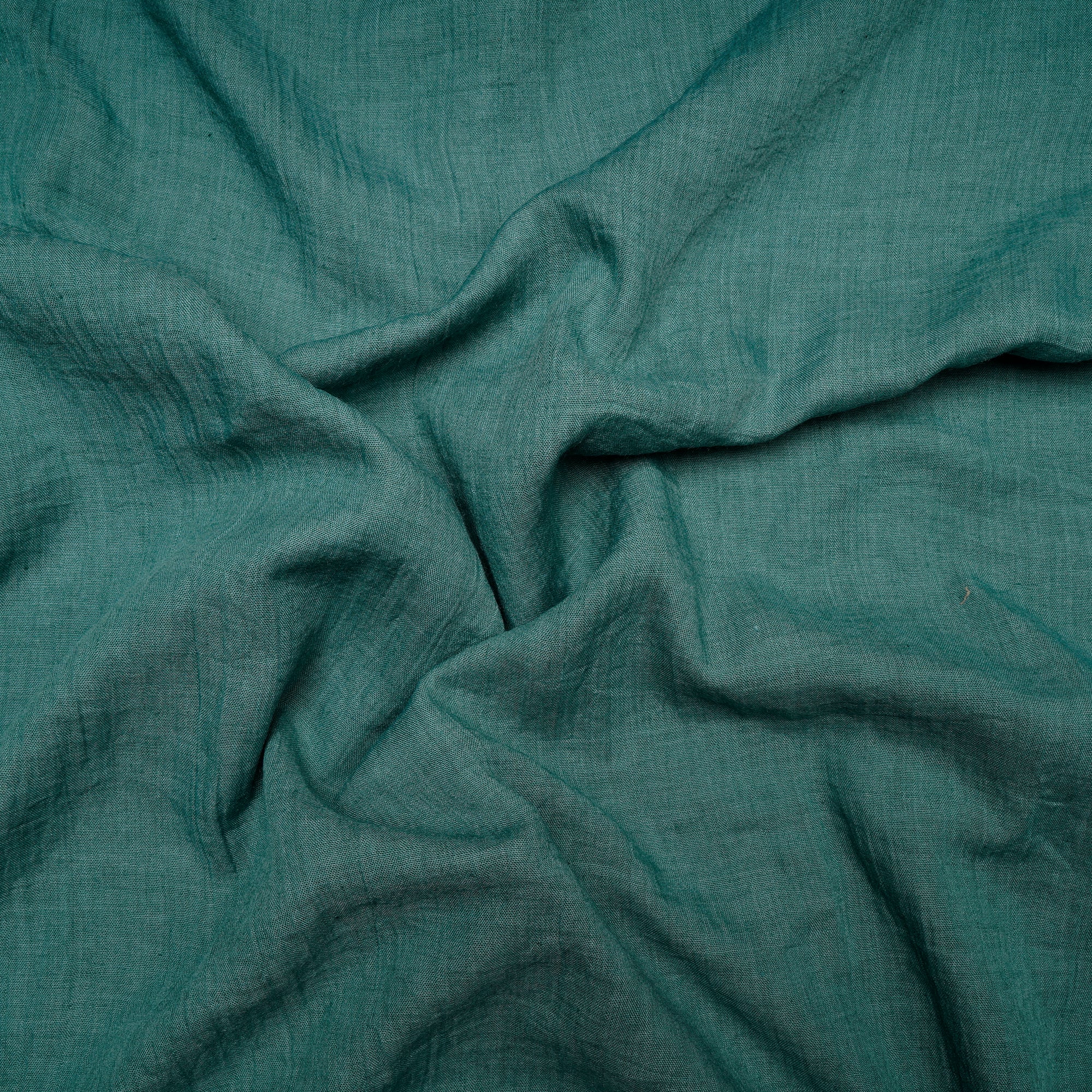 (Pre Cut 2.00 Mtr )Green Cheese Cotton Fabric