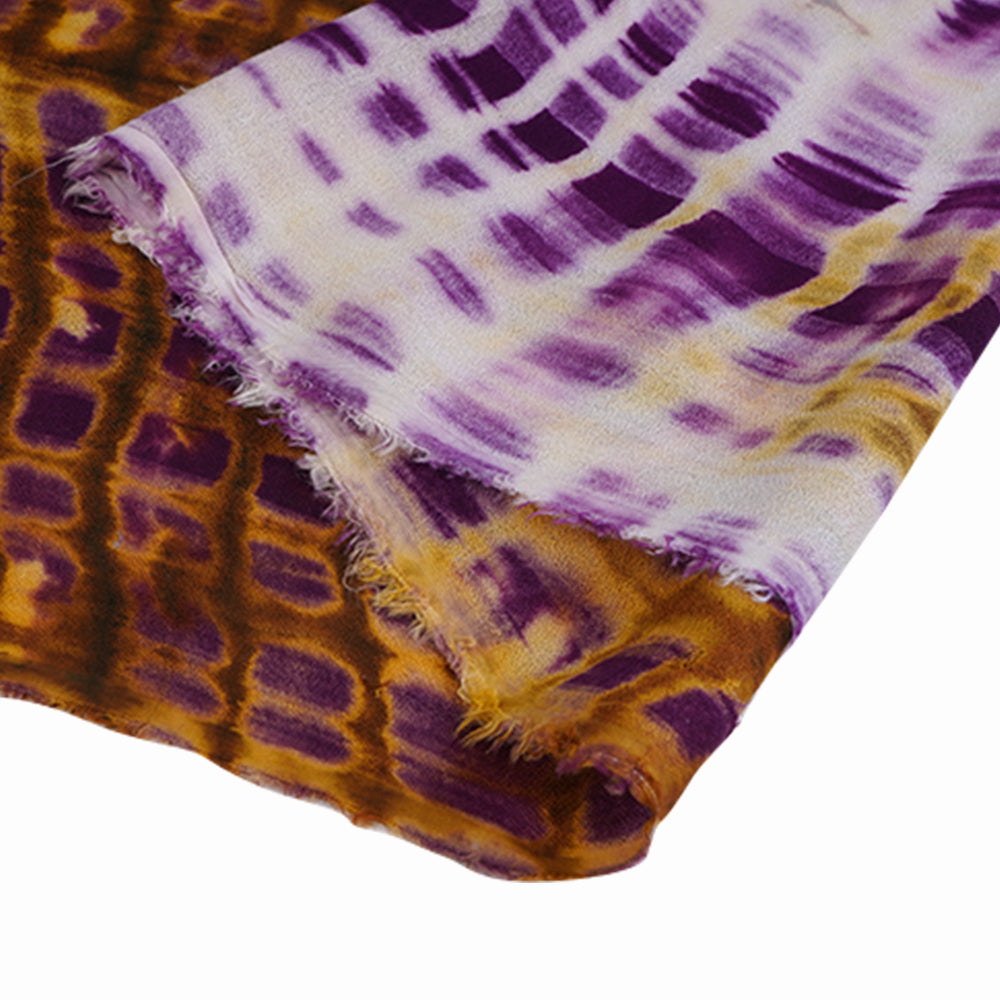 (Pre Cut 1.15 Mtr Piece) Multi Color Handcrafted Batik Printed Cotton Fabric