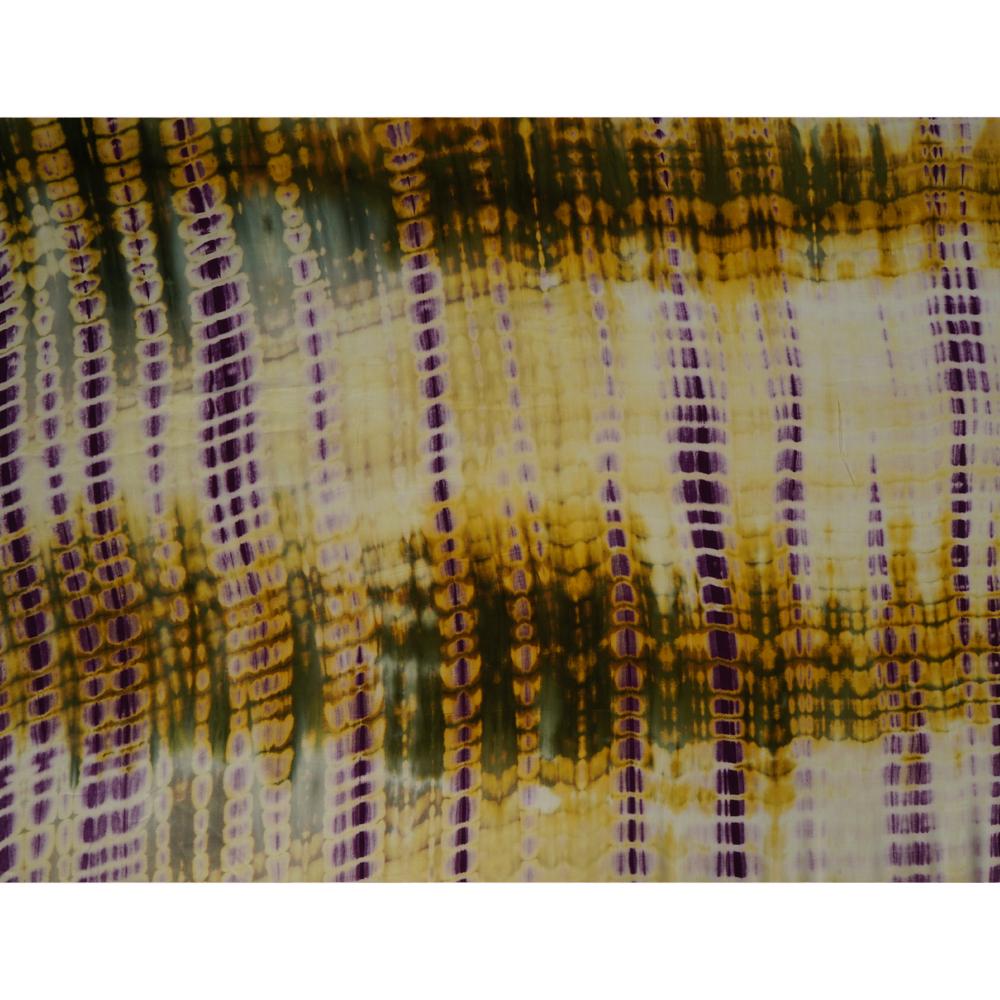 (Pre Cut 1.55 Mtr Piece) Multi Color Handcrafted Batik Printed Cotton Fabric