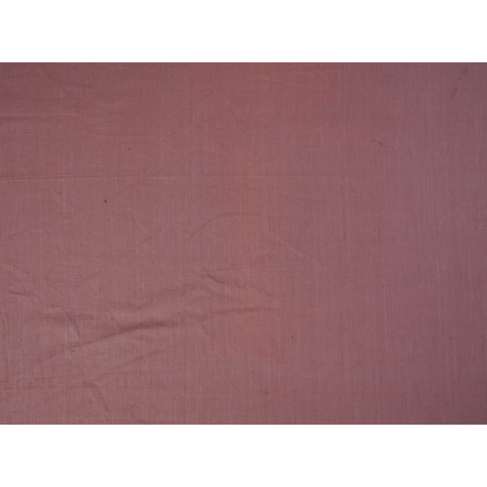 (Pre Cut 0.90 Mtr Piece) Lemonade Pink Color Handwoven Handspun Cotton Fabric