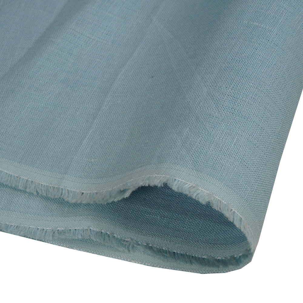 (Pre Cut Pre-Cut Fabrics>>Cut Piece Upto 1 Metre) Baby Blue Color Plain Lee Fabric