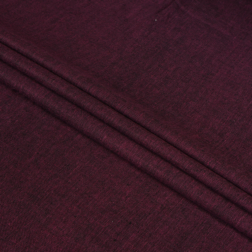 (Pre Cut 1.50 Mtr Piece) Purple Color Natural Matka Silk Fabric