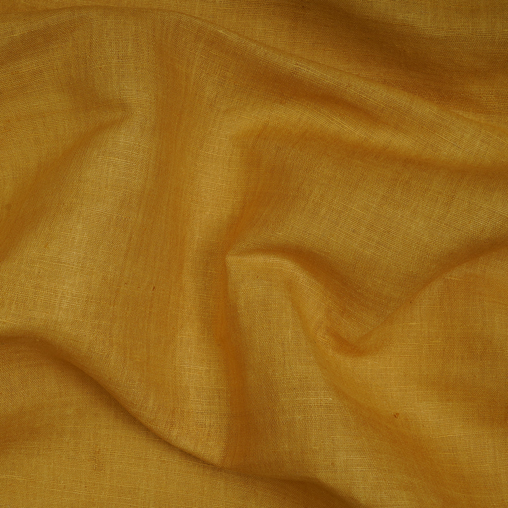 (Pre-Cut 1.50 Mtr ) Mustard Color Matka Silk Fabric