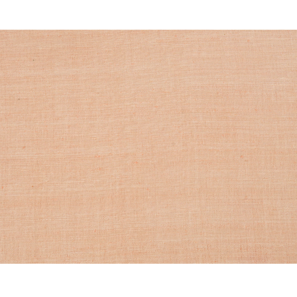 (Pre Cut 2.65 Mtr Piece) Peach color Natural Matka Silk Fabric