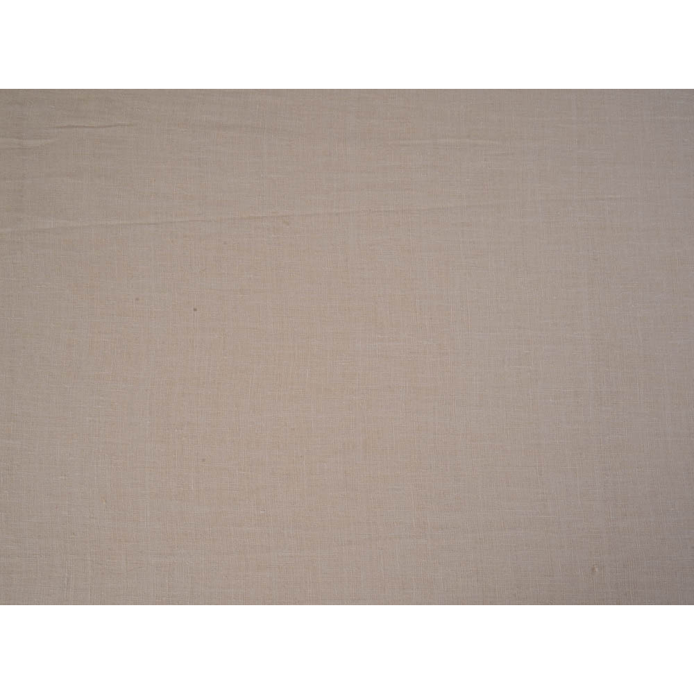 (Pre Cut 0.90 Mtr Piece) Cream Color Handwoven Handspun Cotton Muslin Fabric