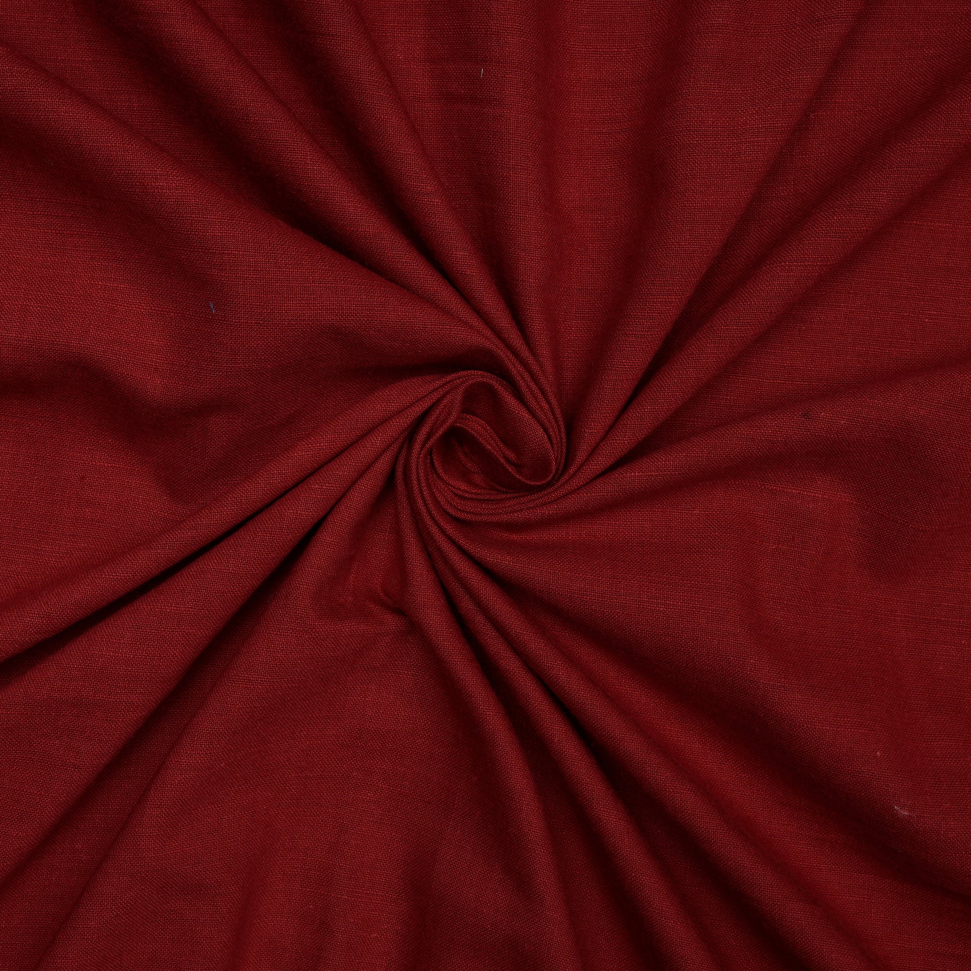(Pre-Cut 1.30 Mtr) Maroon Muslin Cotton Fabric