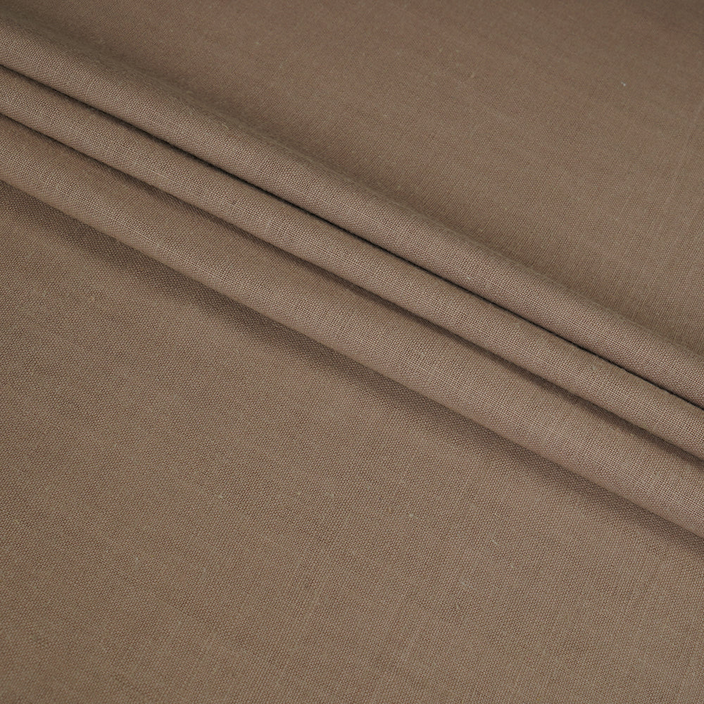 (Pre Cut 1.45 Mtr Piece) Tan Color Cotton Muslin Fabric