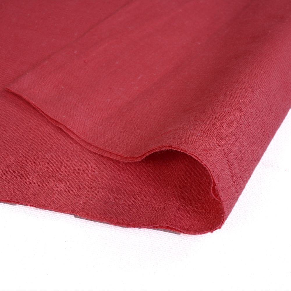 (Pre Cut 1.60 Mtr Piece) Pink Color Cotton Muslin Fabric