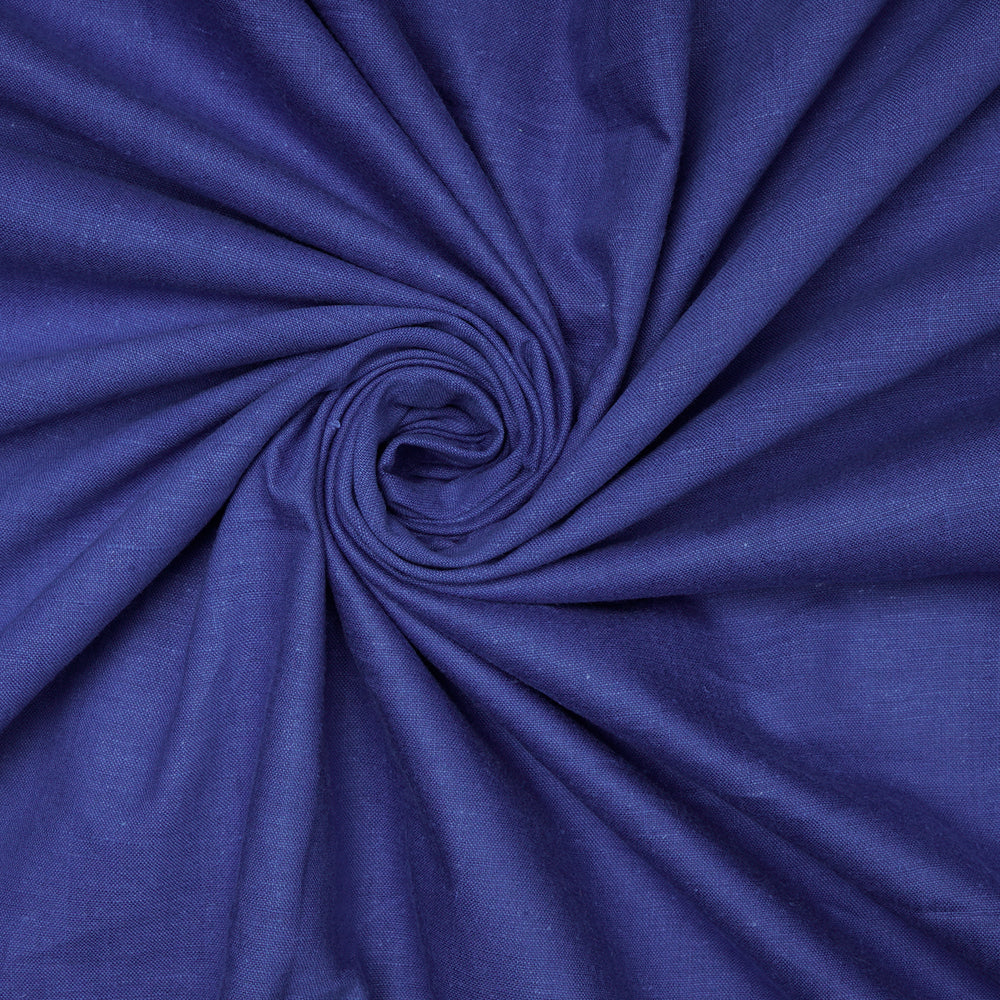 (Pre-Cut 2.10 Mtr) Blue Color Muslin Cotton Fabric
