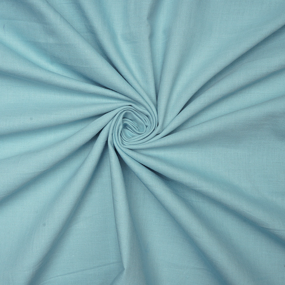 (Pre-Cut 2.80 Mtr) Mint Color Muslin Cotton Fabric