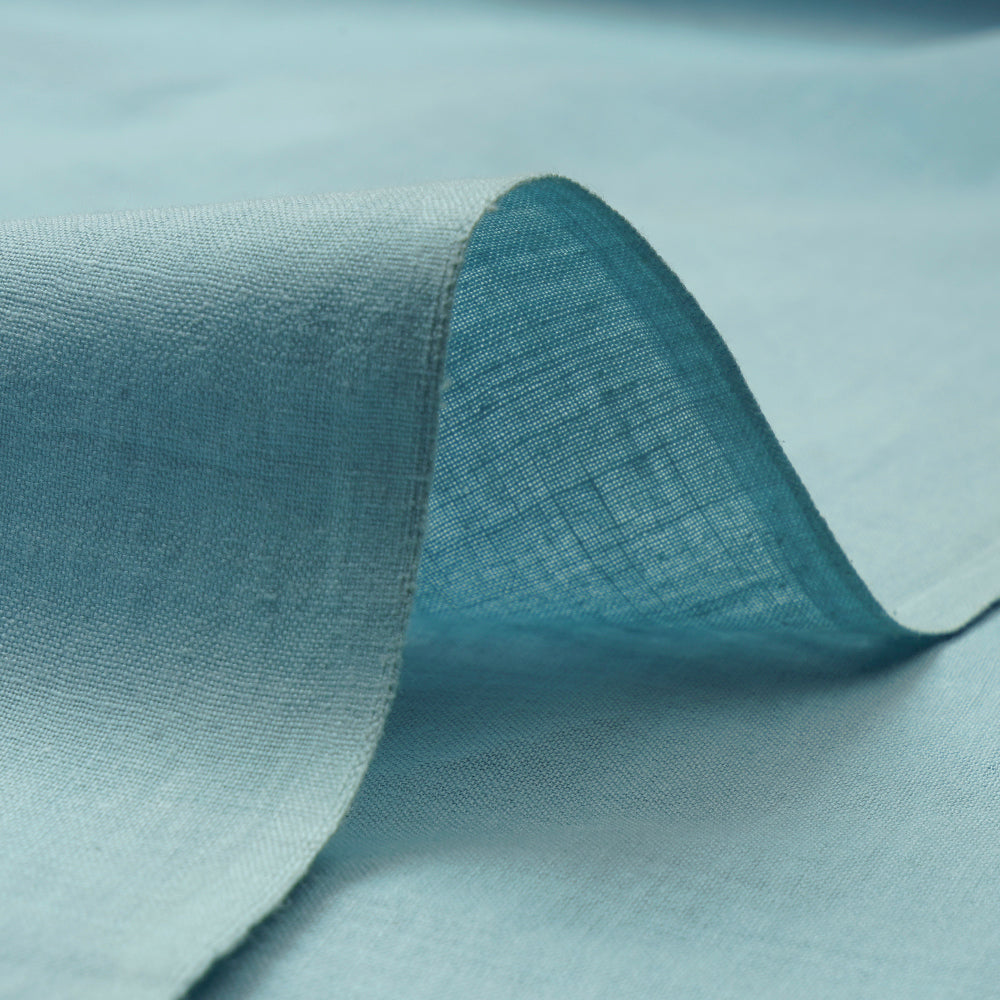 (Pre-Cut 2.80 Mtr) Mint Color Muslin Cotton Fabric