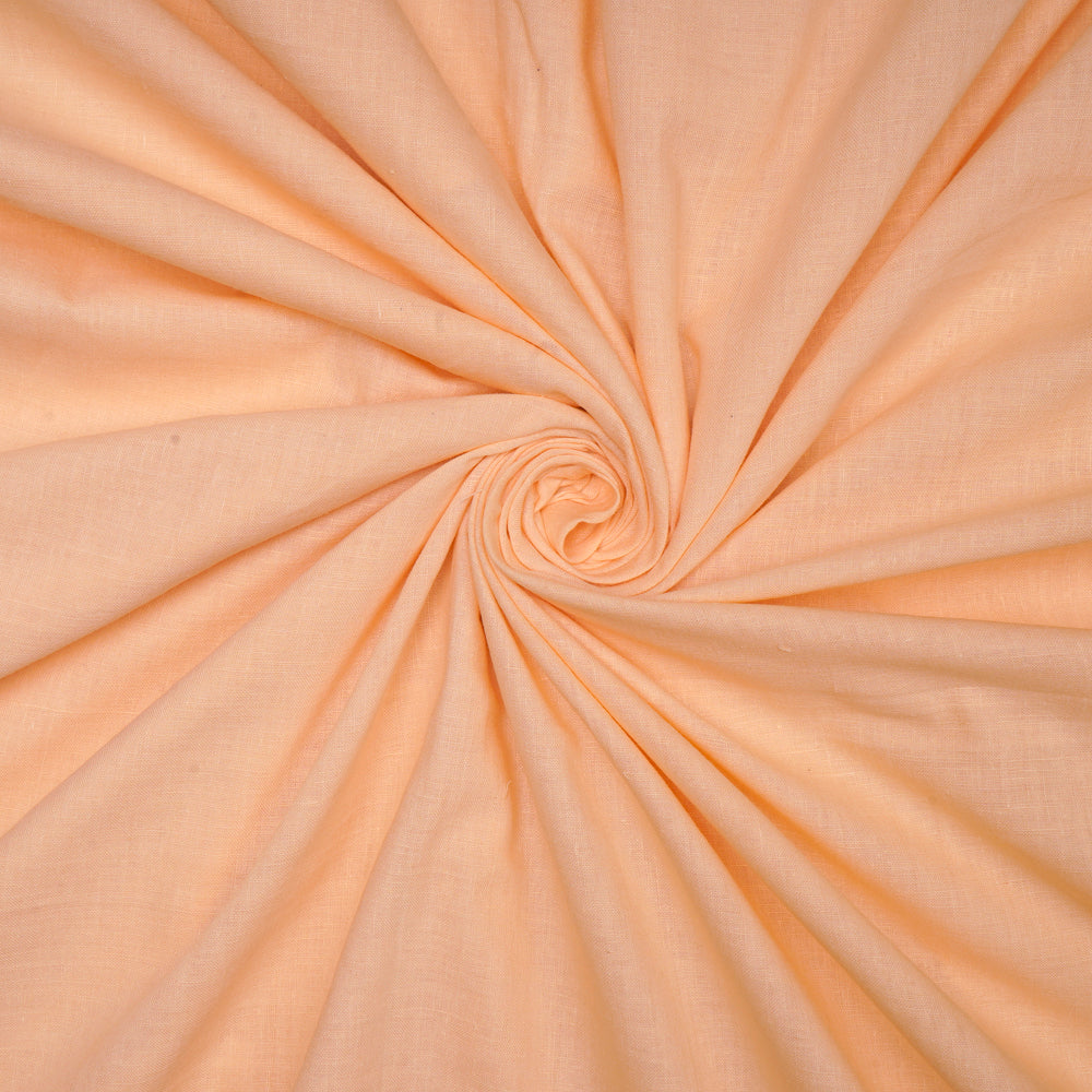 (Pre-Cut 4.60 Mtr) Light Peach Color Muslin Cotton Fabric
