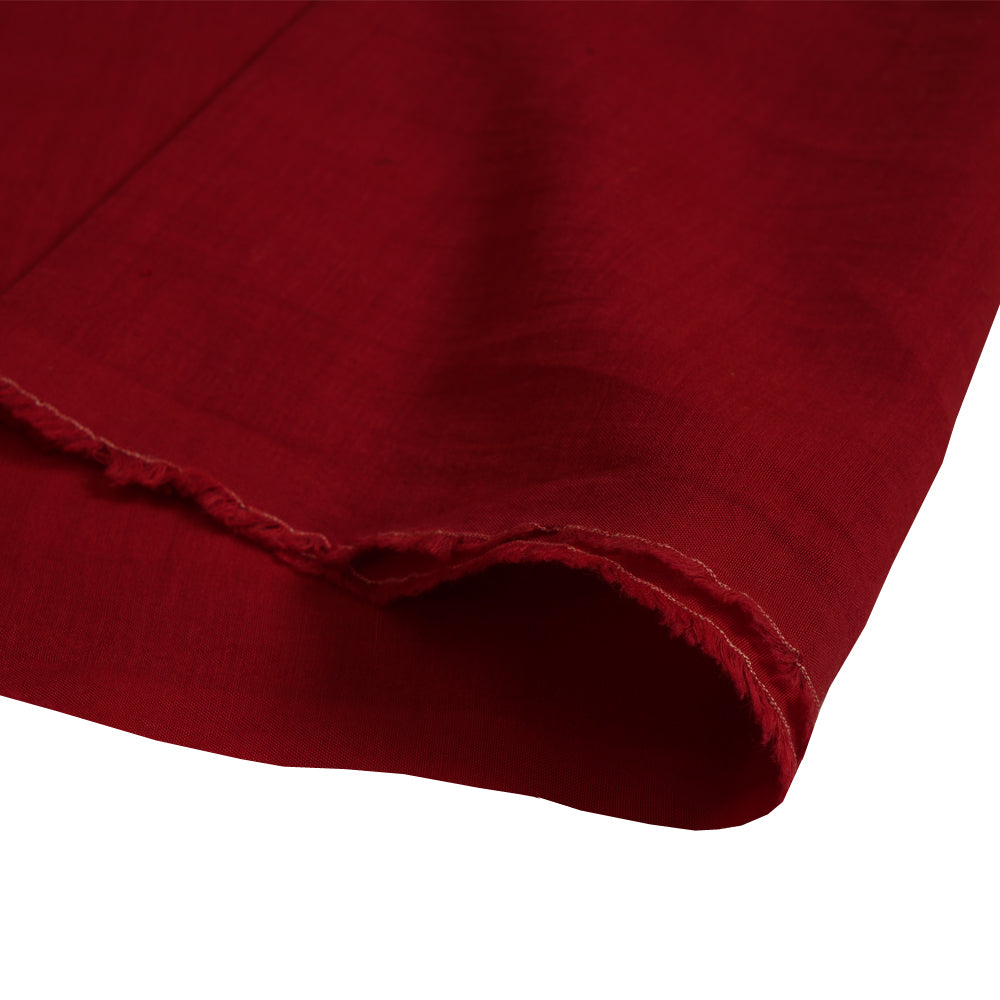 (Pre Cut 1.45 Mtr Piece) Red Color Bemberg Modal Fabric
