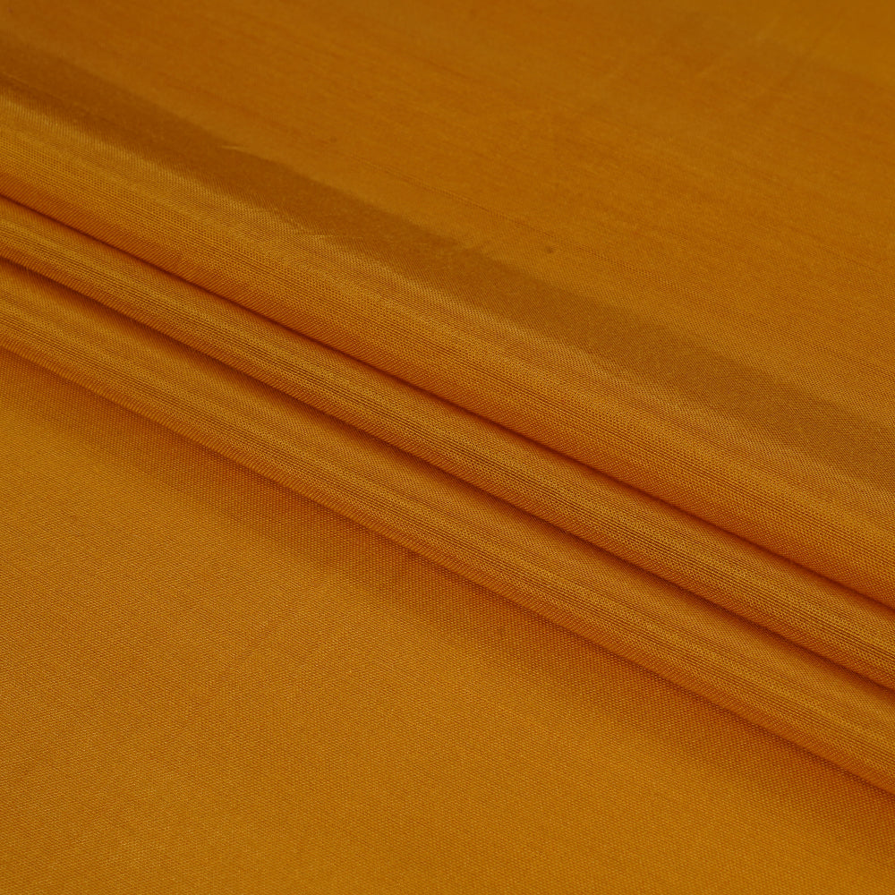 (Pre Cut 2.50 Mtr Piece) Yellow Color Bemberg Modal Fabric