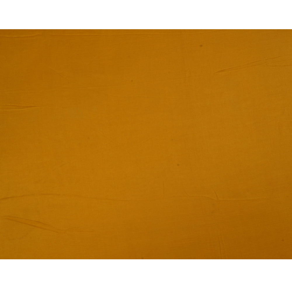 (Pre Cut 2.50 Mtr Piece) Yellow Color Bemberg Modal Fabric