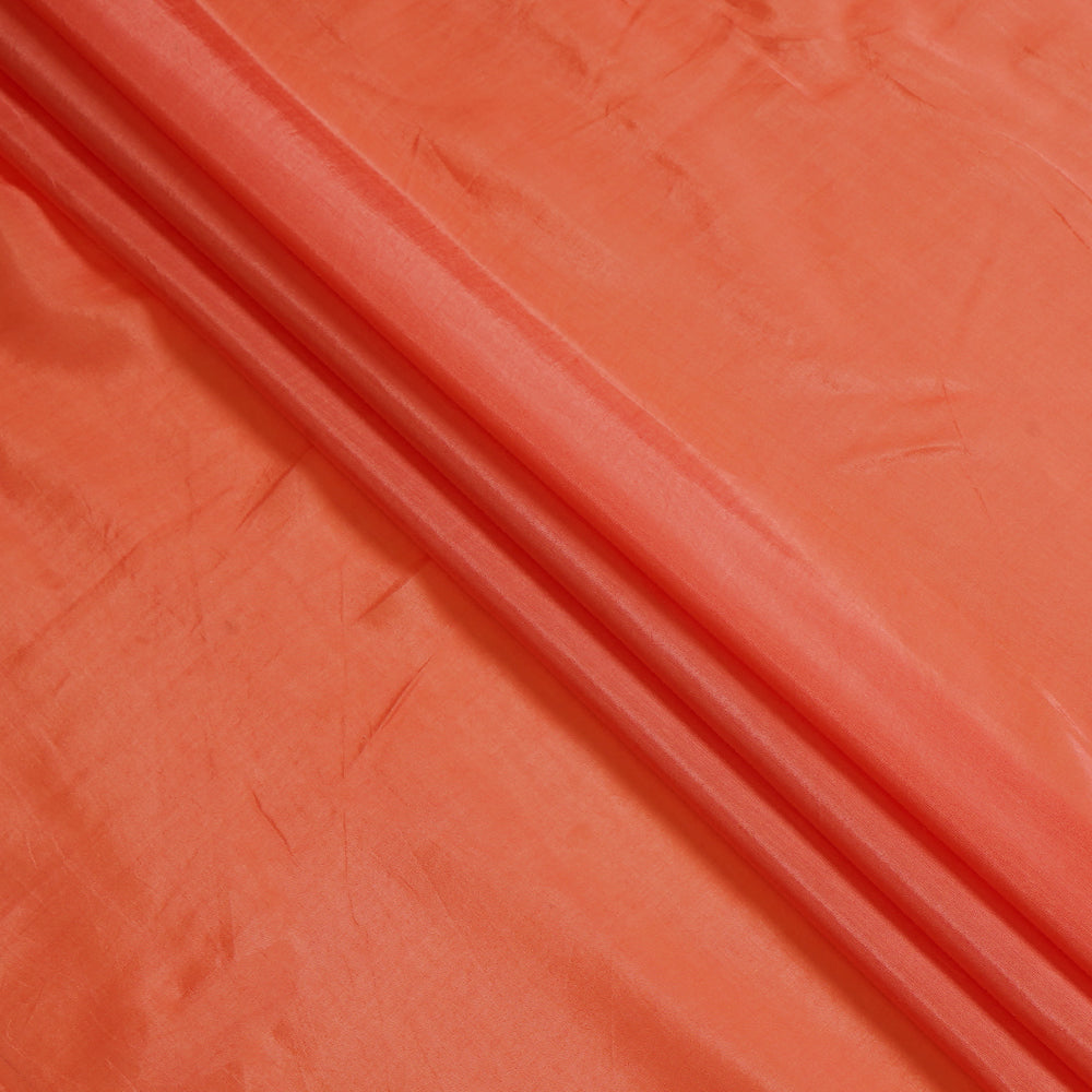 (Pre Cut 3.80 Mtr Piece) Coral Color Bemberg Modal Fabric