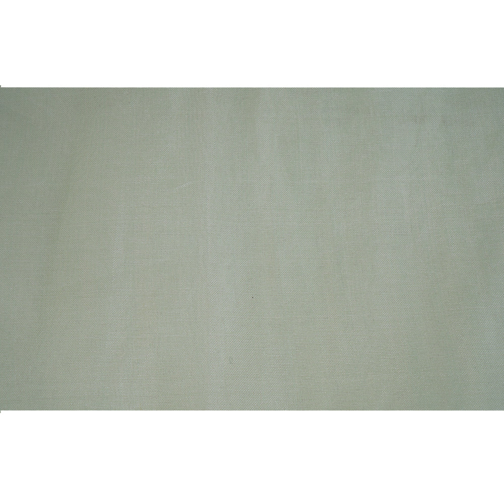(Pre Cut 1.45 Mtr Piece) Mint Color Banarasi 2/3 Organza Silk Fabric