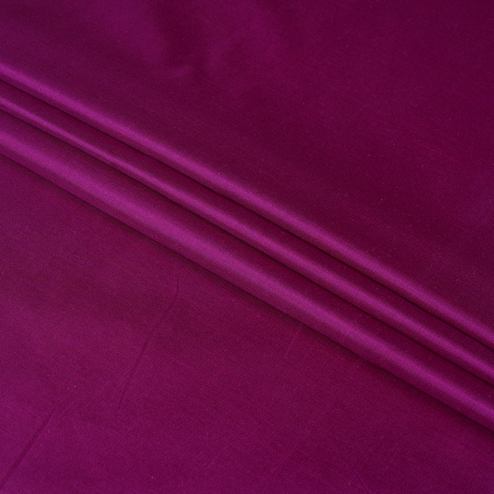 (Pre Cut 1.25 Mtr Piece) Purple Color Bangalore Silk Fabric