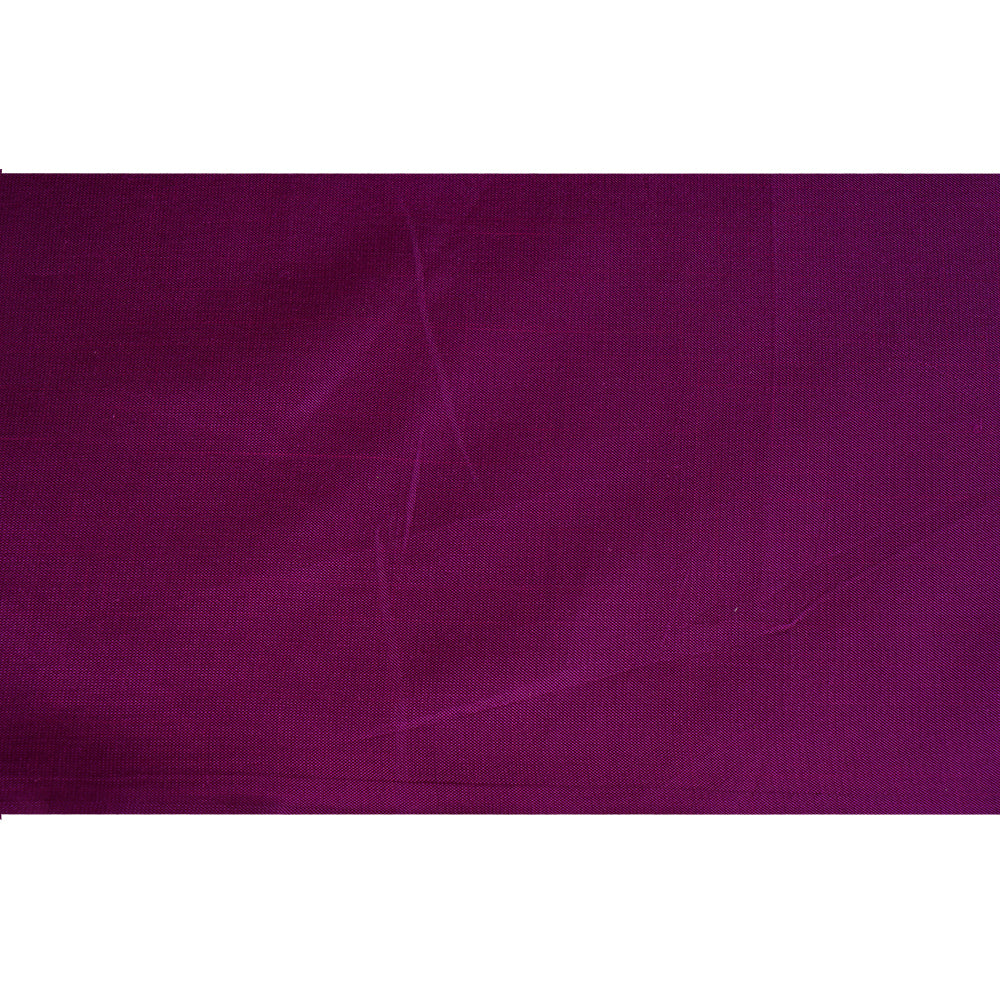 (Pre Cut 1.25 Mtr Piece) Purple Color Bangalore Silk Fabric