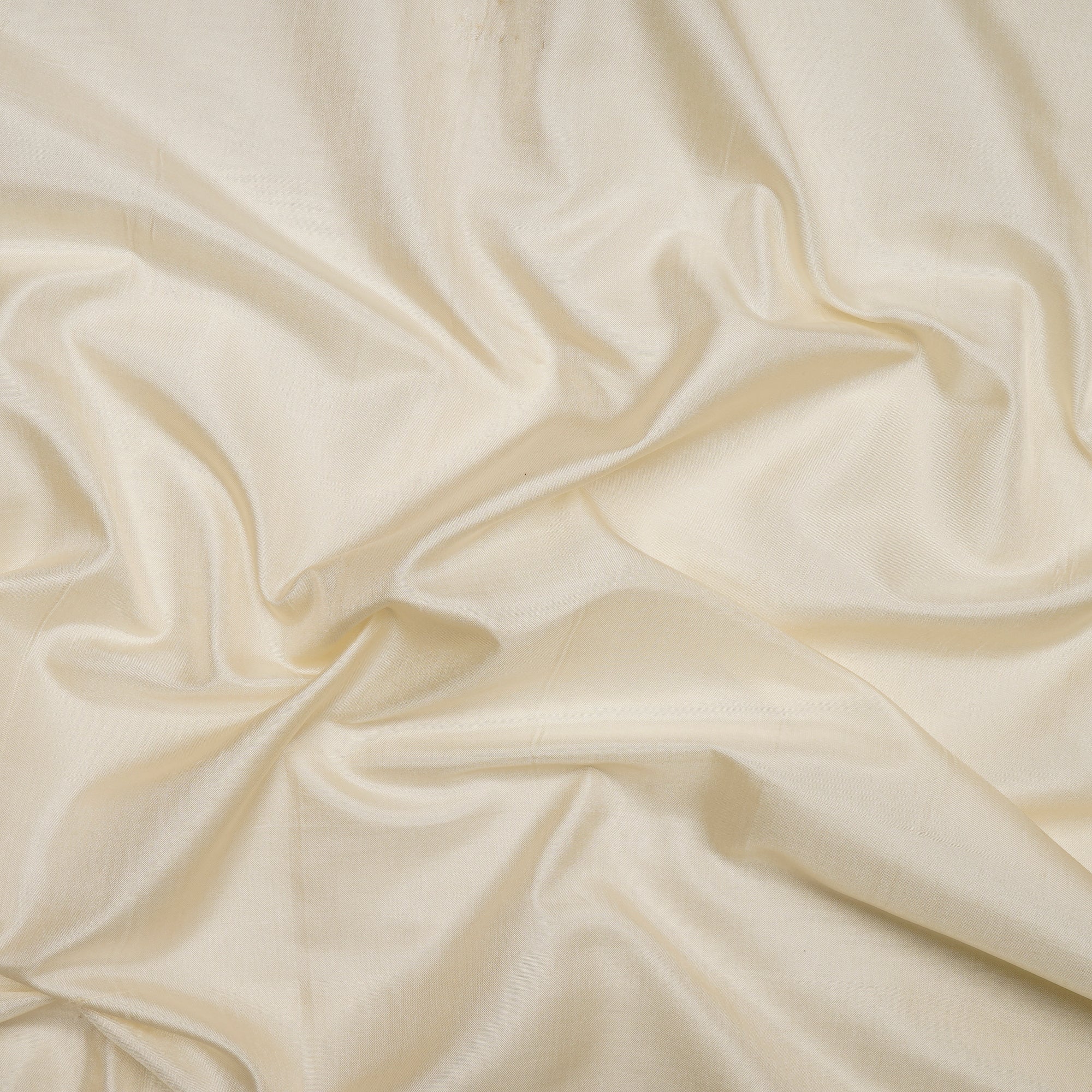 (Pre Cut 1.50 Mtr Piece) Cream Color Bangalore Silk Fabric