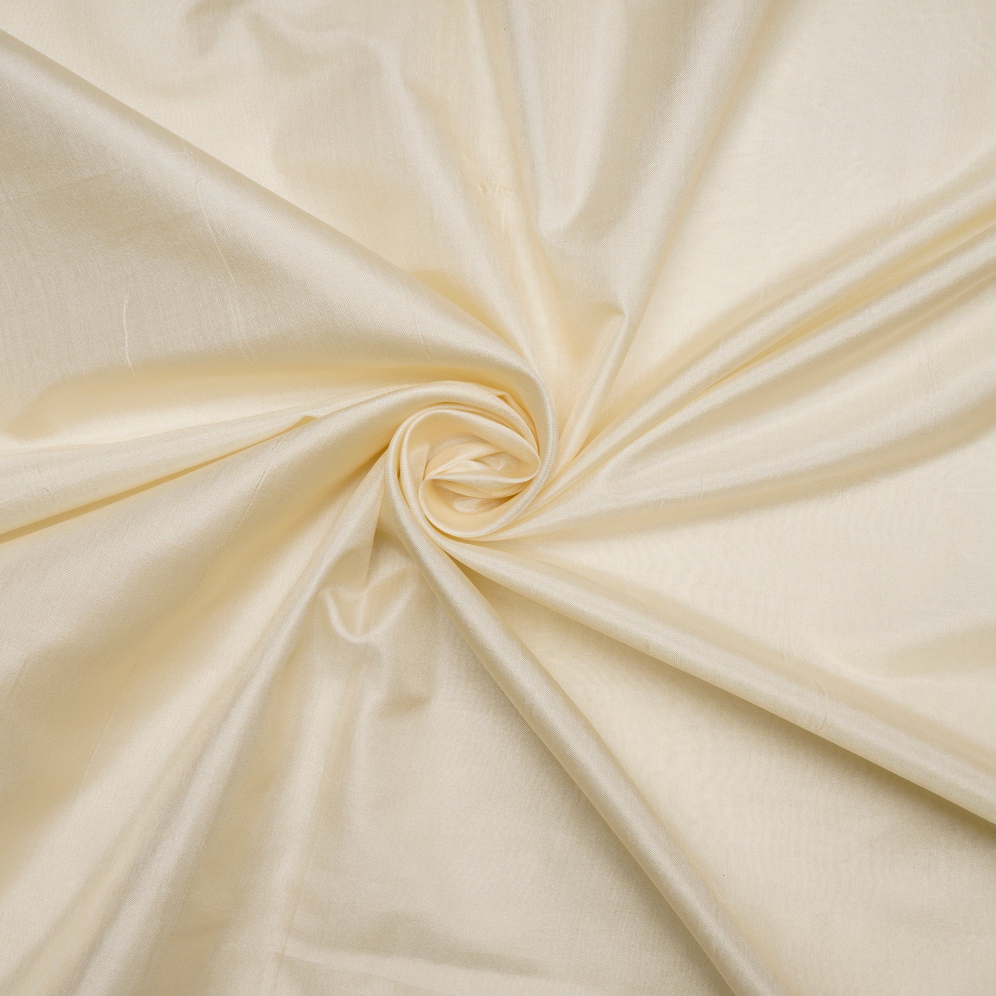 (Pre Cut 1.50 Mtr Piece) Cream Color Bangalore Silk Fabric