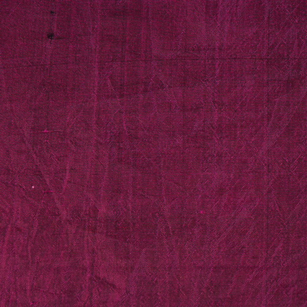 (Pre Cut 2.90 Mtr Piece) Purple Color Bangalore Silk Fabric