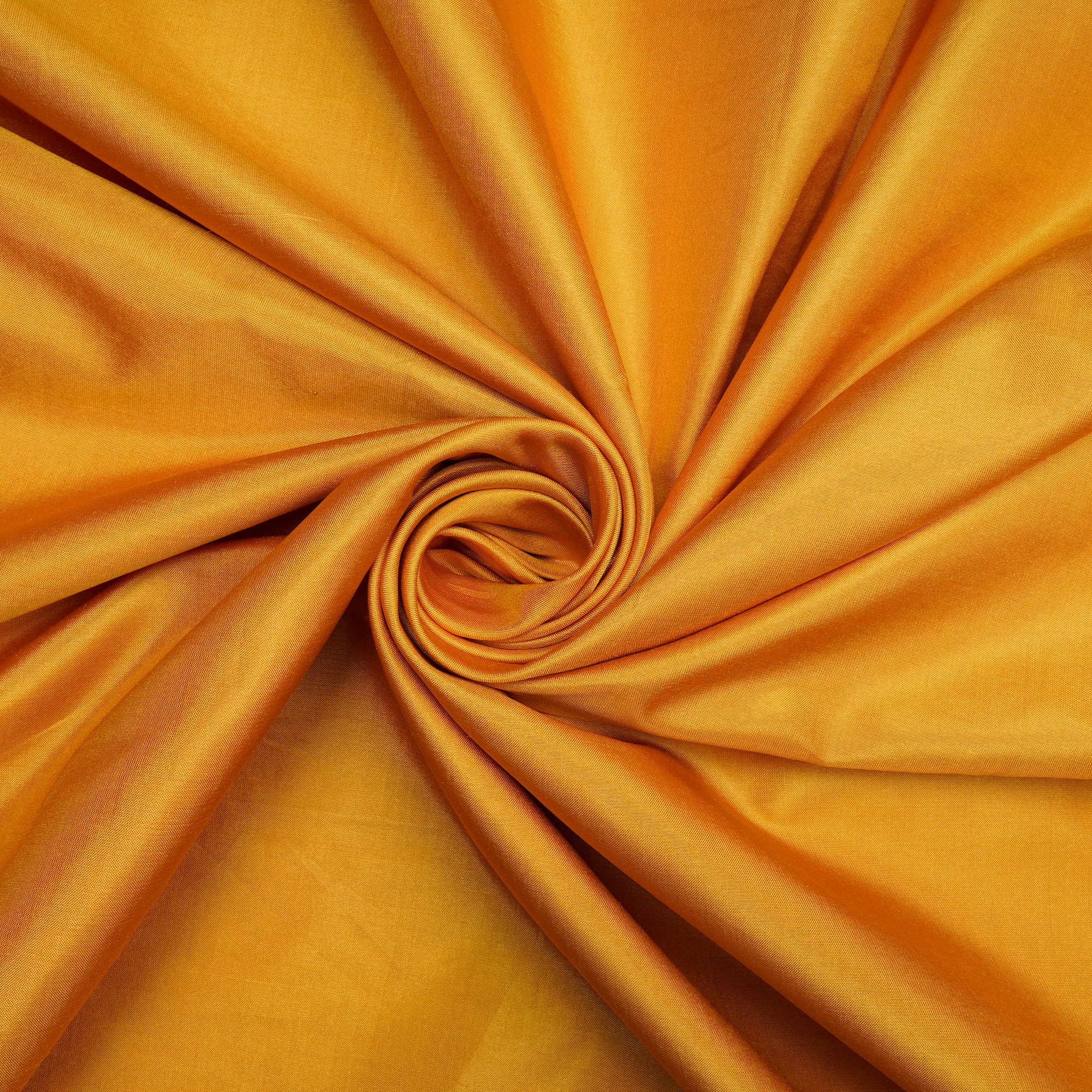 (Pre Cut 4 Mtr Piece) Mustard Color Bangalore Silk Fabric