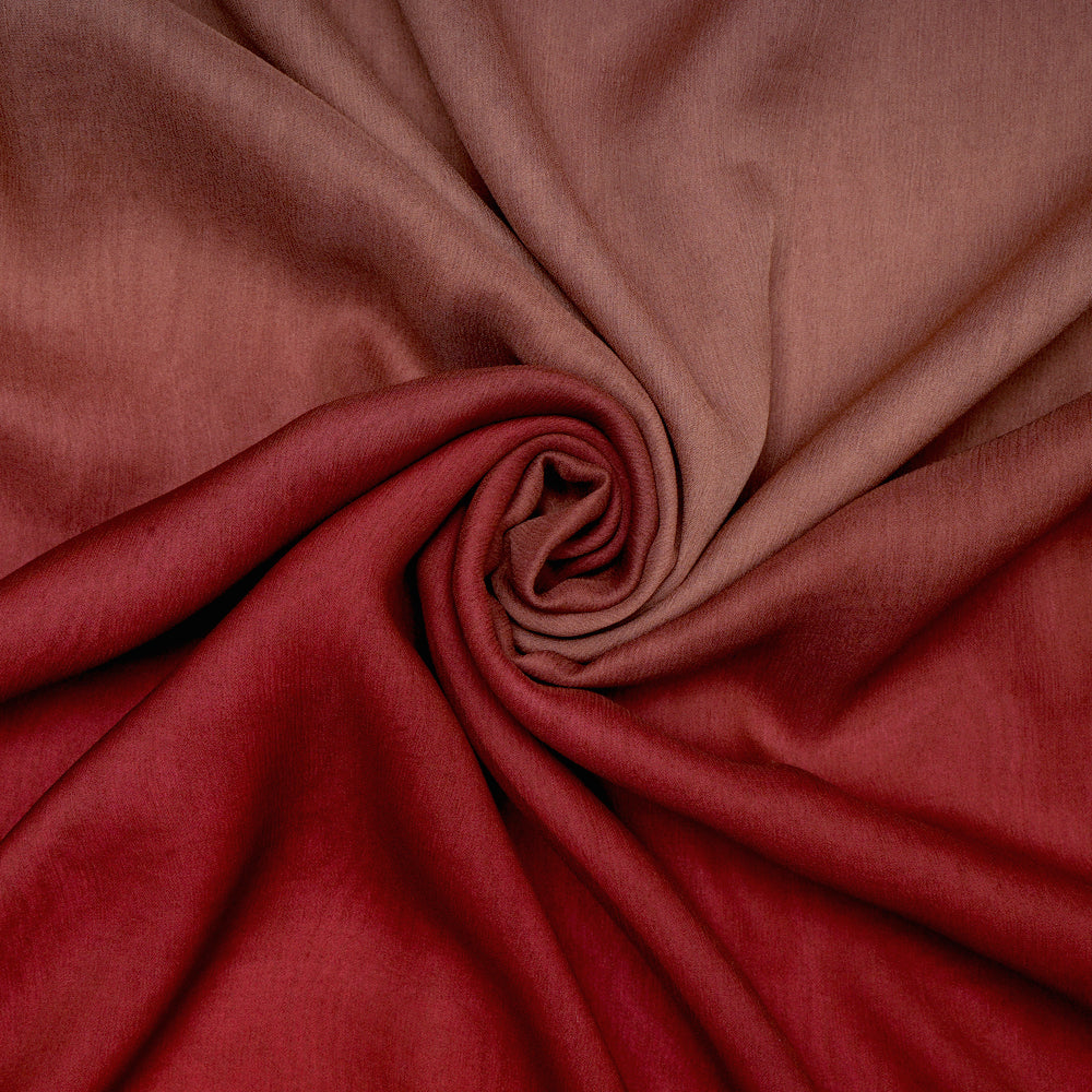 (Pre-Cut 2.85 Mtr) Multi Color Ombre Dyed Chiffon Silk Fabric