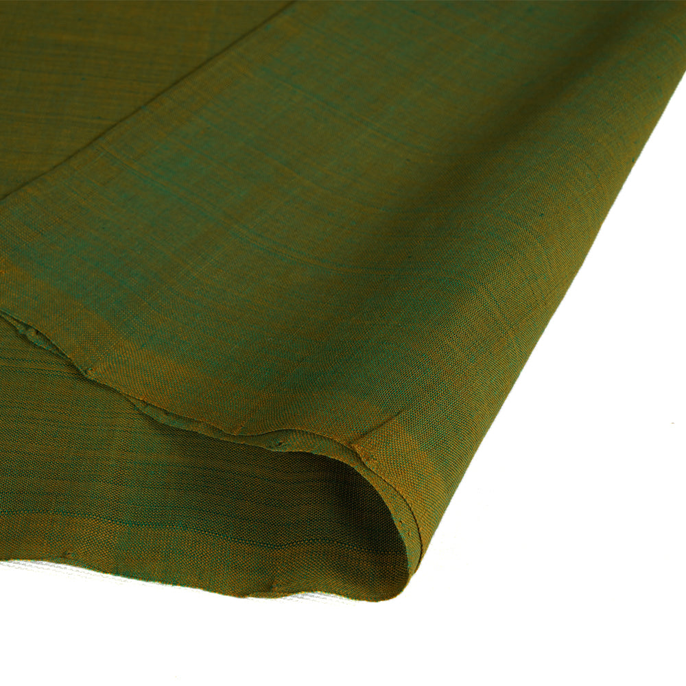(Pre Cut Pre-Cut Fabrics>>Cut Piece Upto 1 Metre) Green Color Mangalgiri Cotton Fabric