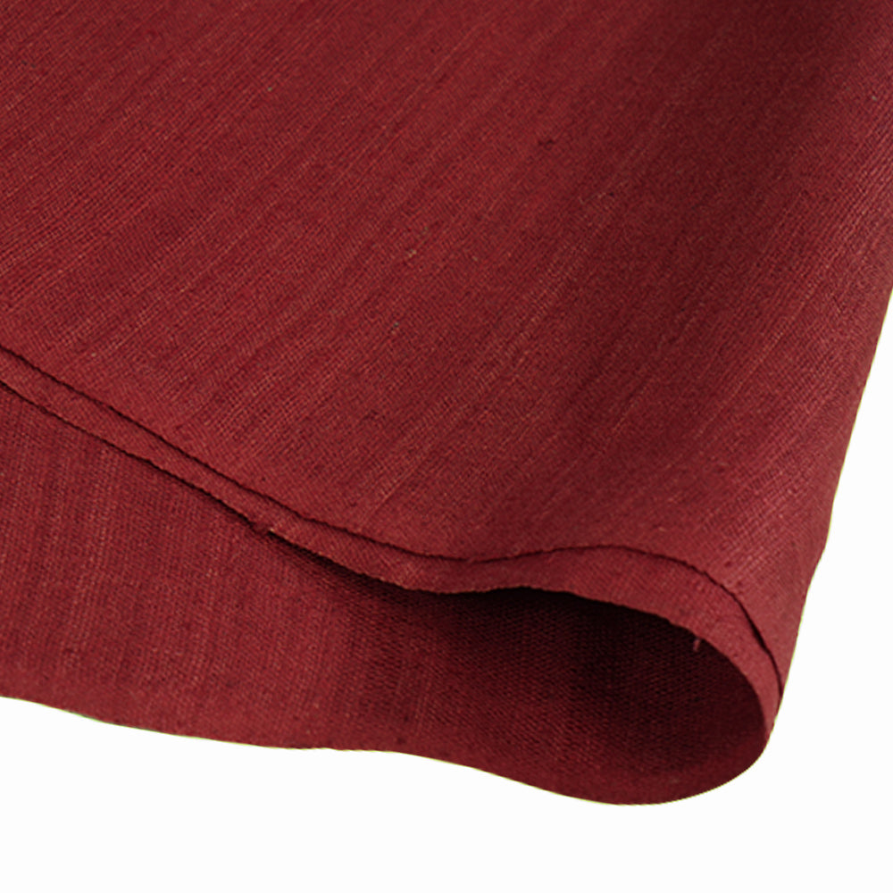 (Pre Cut 1.55 Mtr Piece) Cheery Color Natural Matka Silk Fabric