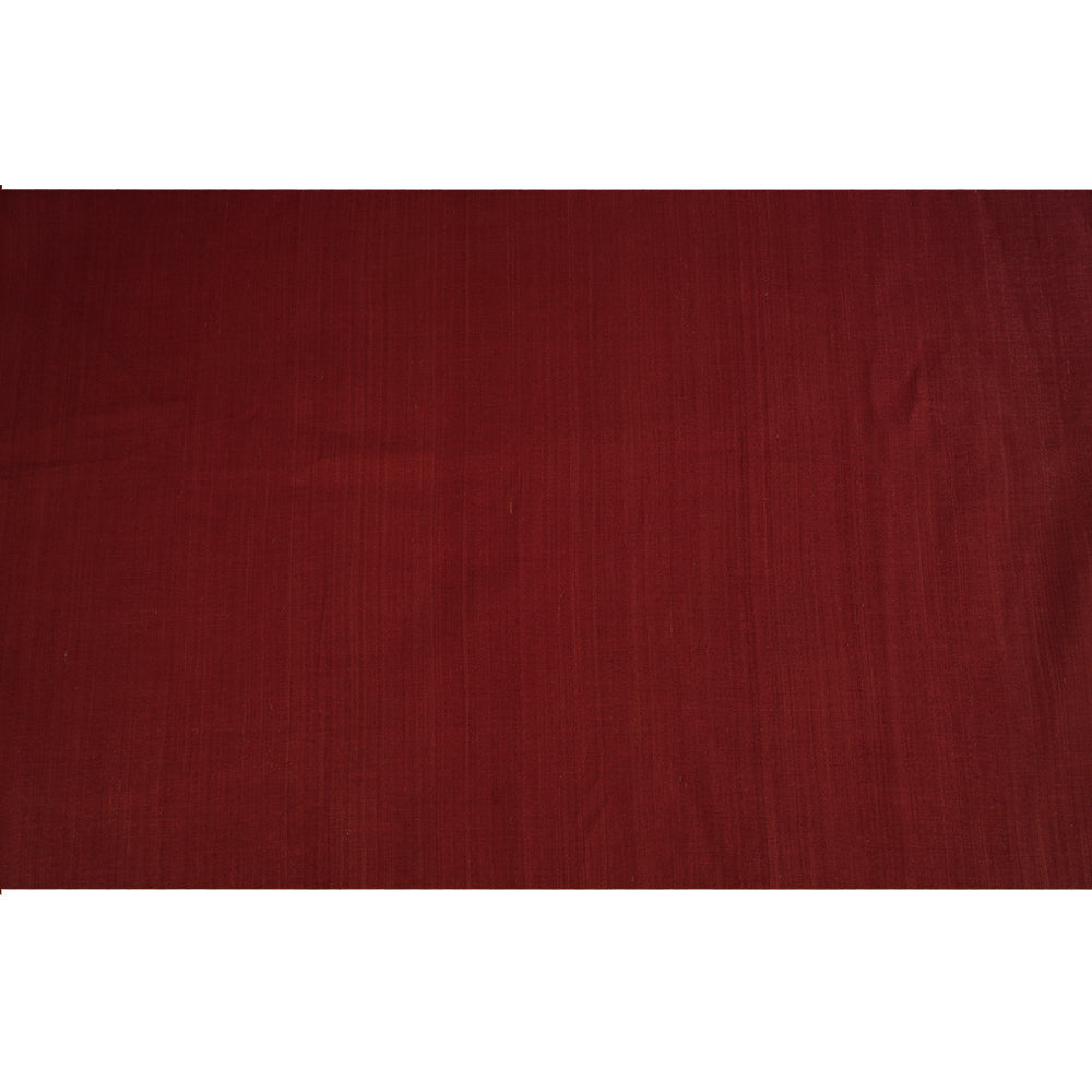 (Pre Cut 1.55 Mtr Piece) Cheery Color Natural Matka Silk Fabric